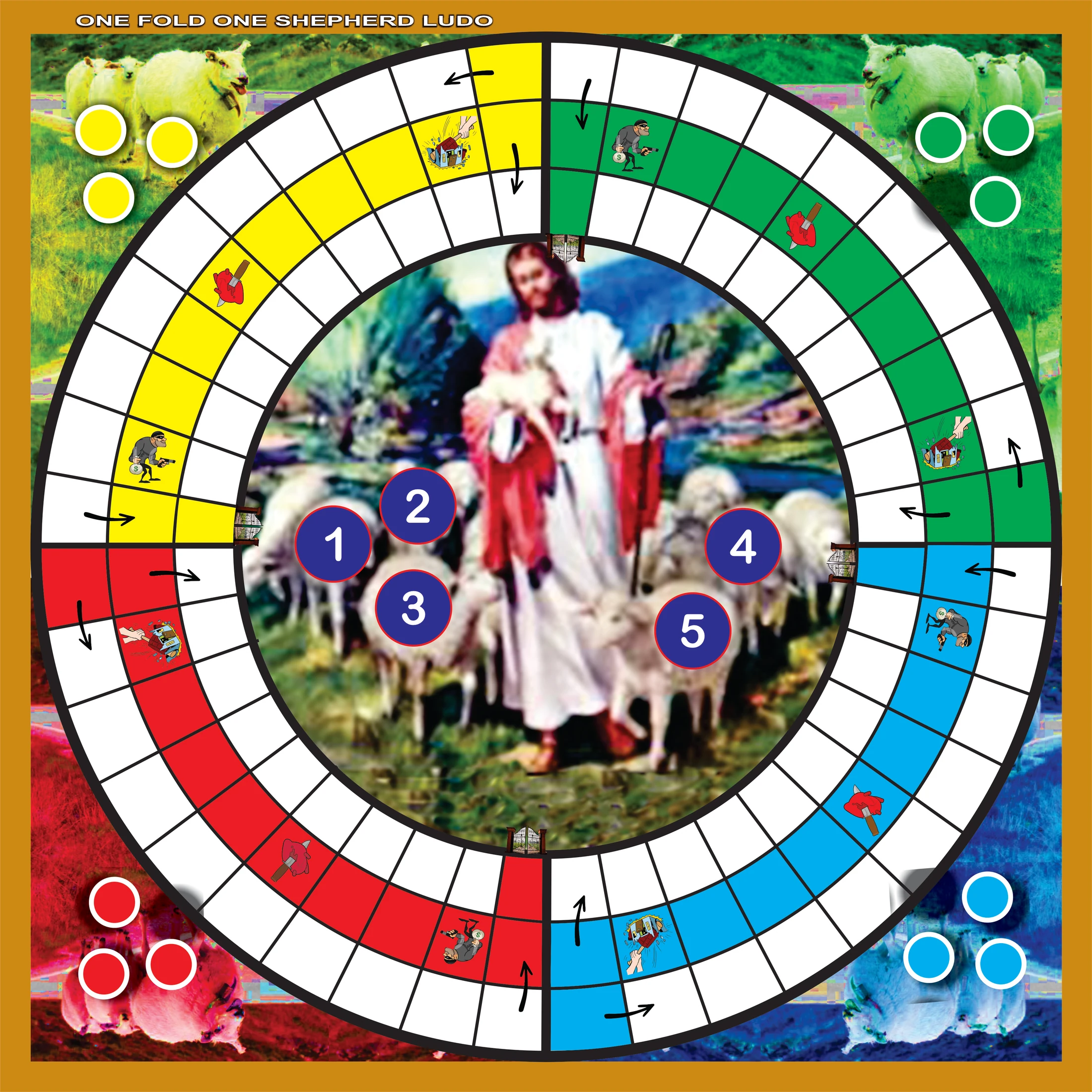 One Fold – One Shepherd customised Christian game design for Christ Apostolic Church