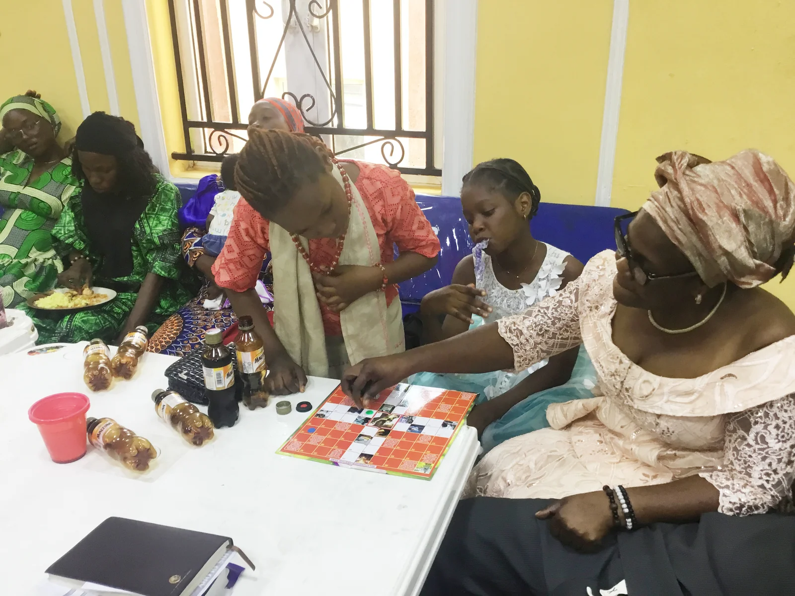 Mother and Children gaming in a Games sunday program.jpg