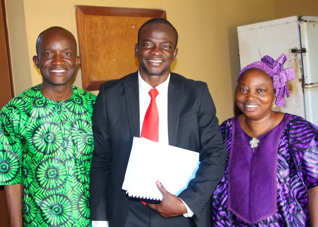 With my Supervisors, Dr. Mrs Areo and Dr. Seyi Ejikunle after my External Defence.jpeg
