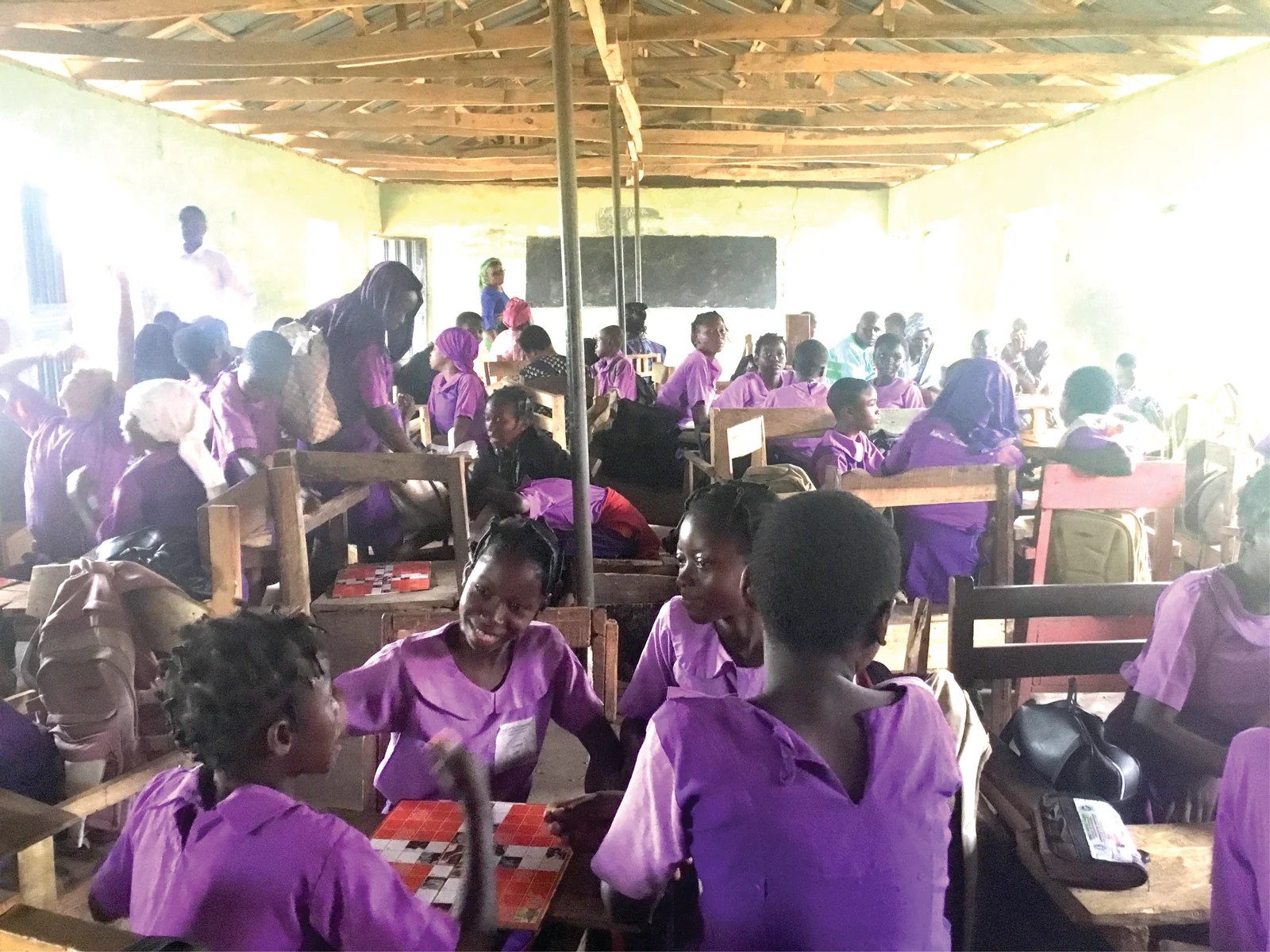Students of Alabata Community Sec School gaming.jpg