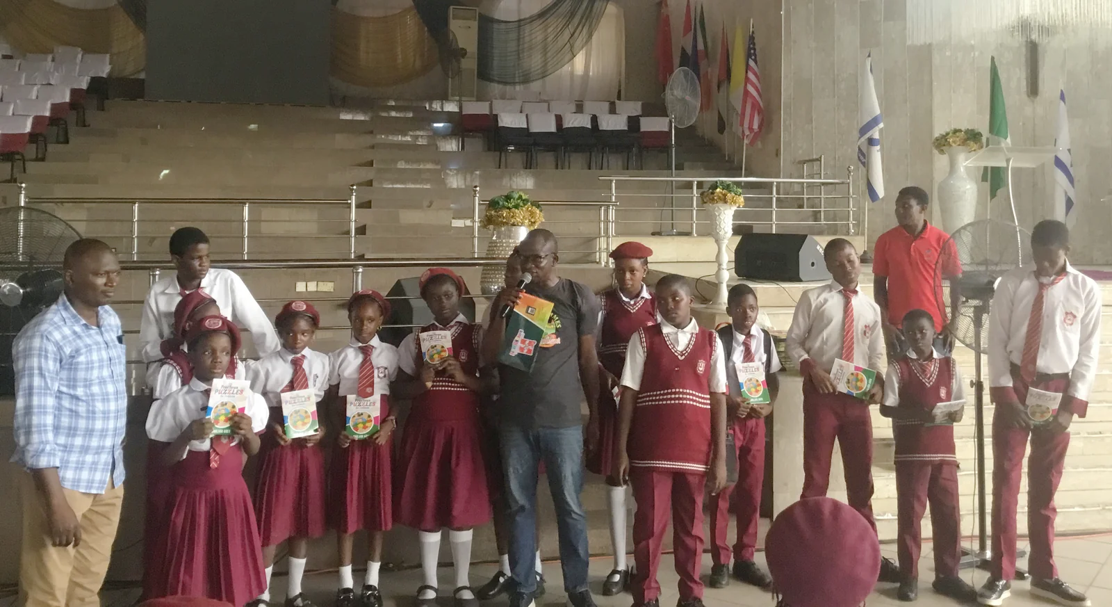 Winners of our Games session receiving gifts.jpg
