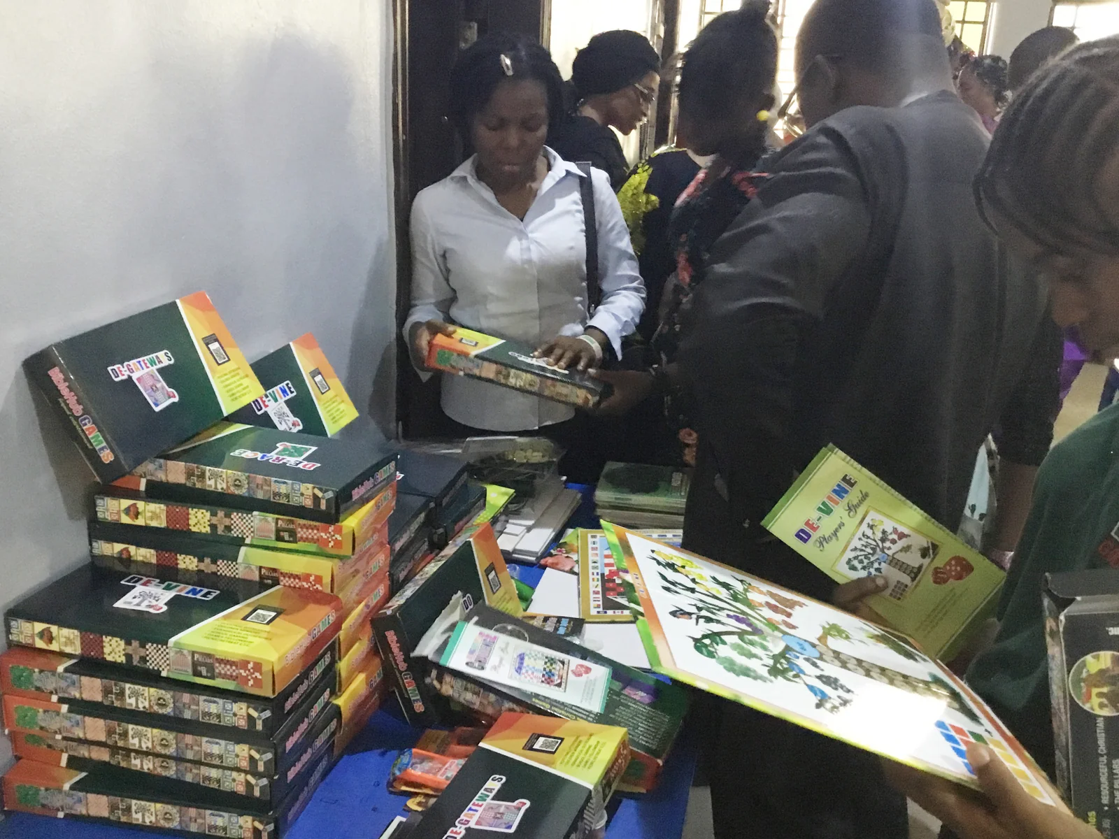 Checking out BibleHub games at a workshop for Children and Teenagers Teachers.jpg