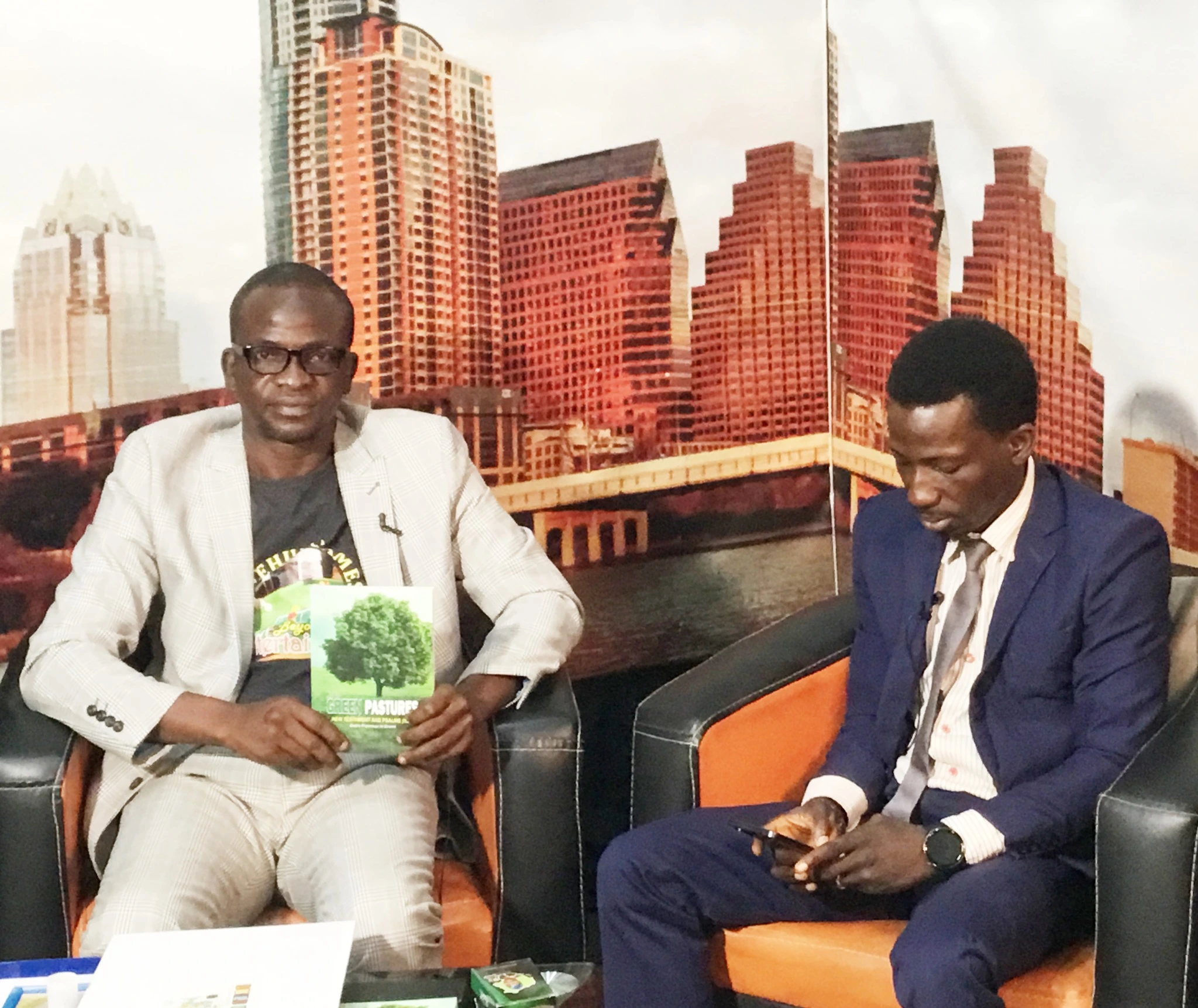Promoting The Green Pastures Bible on New Frontiers TV