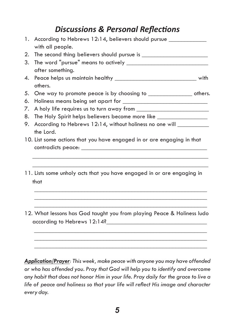 Christian Foundation course, page 6 of 12