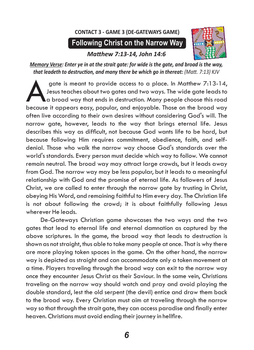 Christian Foundation course, page 7 of 12