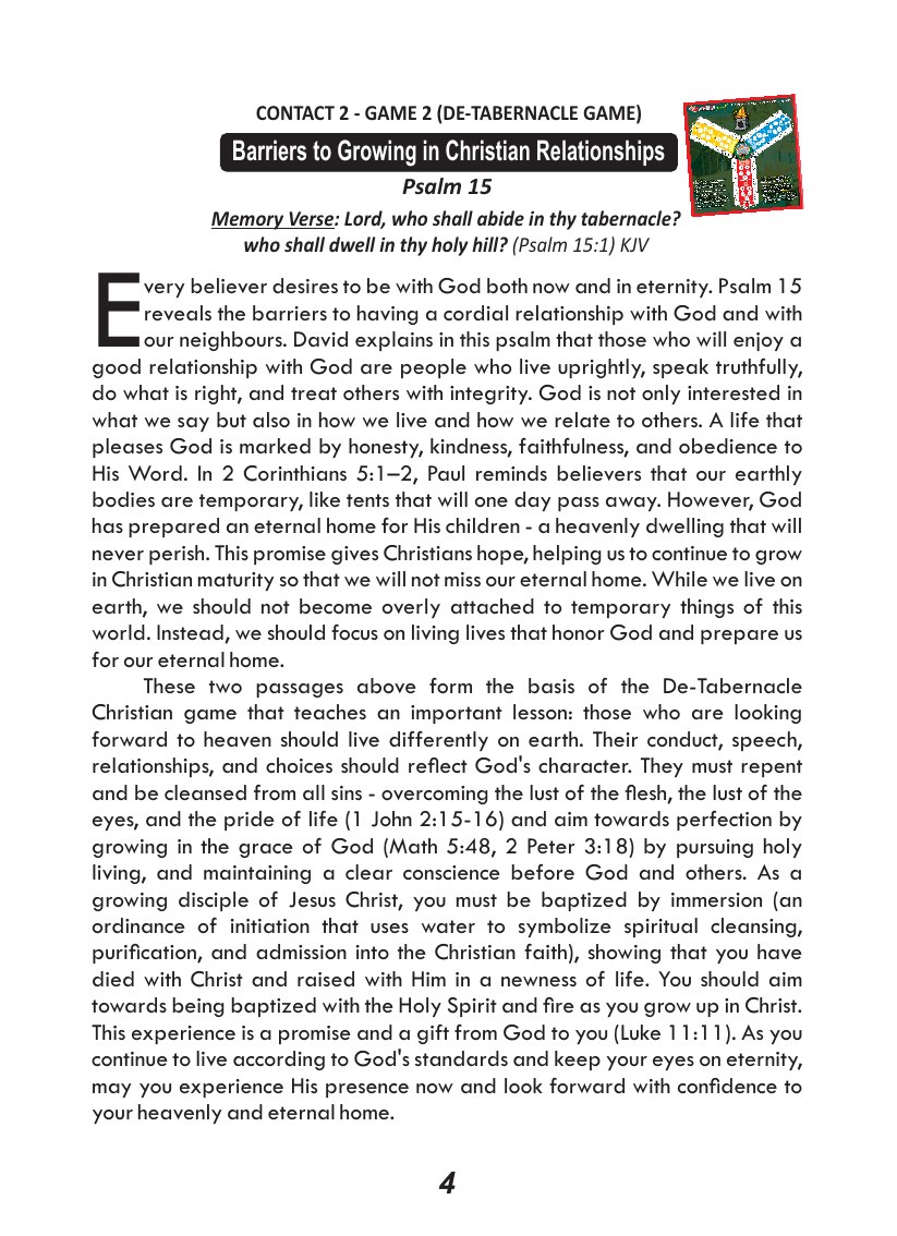 Christian Growth course, page 5 of 12