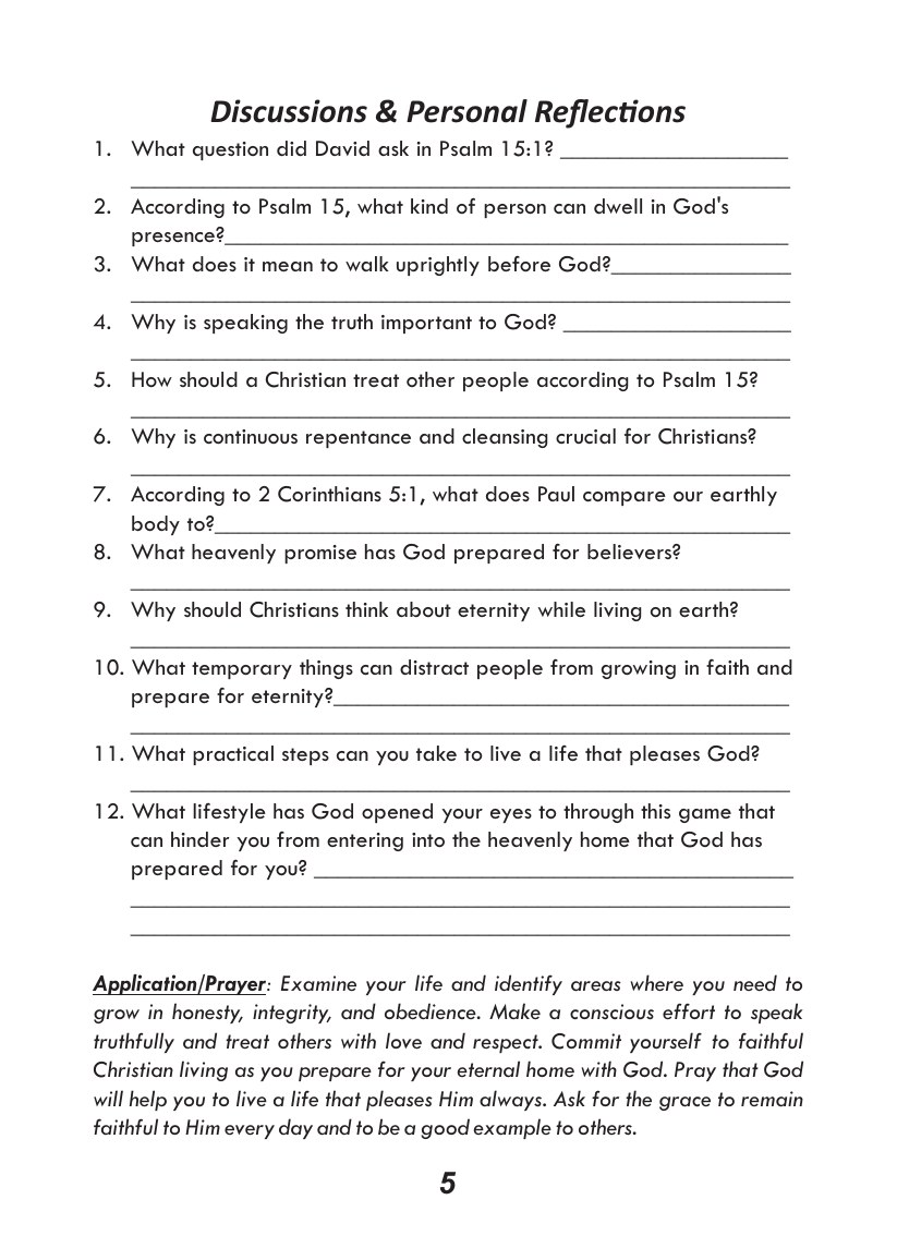 Christian Growth course, page 6 of 12