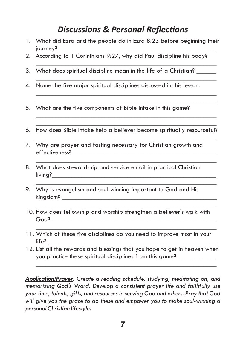 Christian Growth course, page 8 of 12