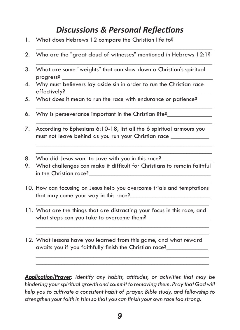 Christian Growth course, page 10 of 12