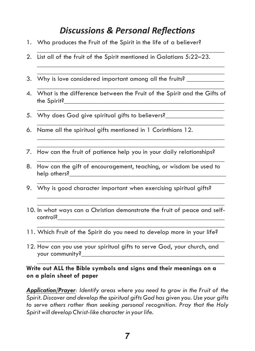 Christian Empowerment course, page 8 of 10