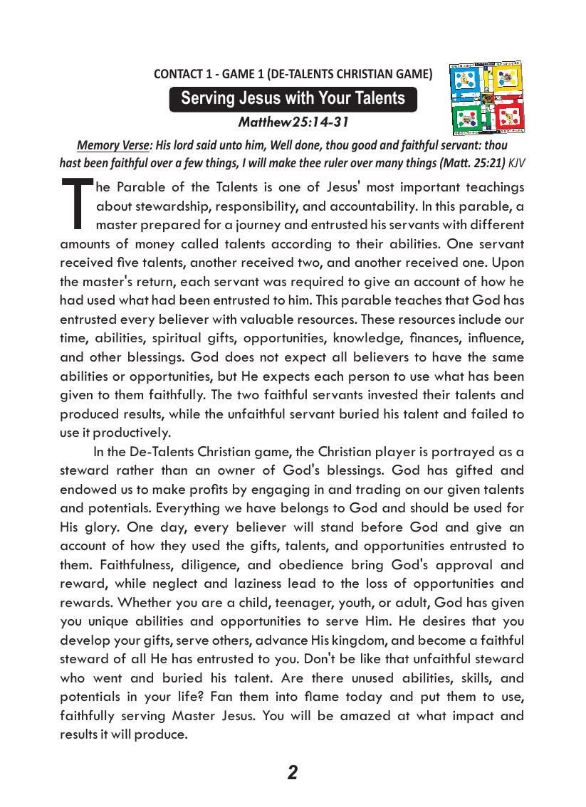 Christian Service course, page 3 of 10