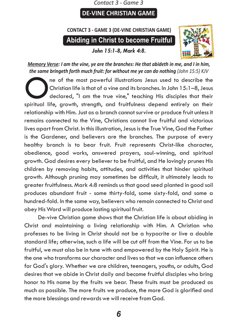 Christian Service course, page 7 of 10