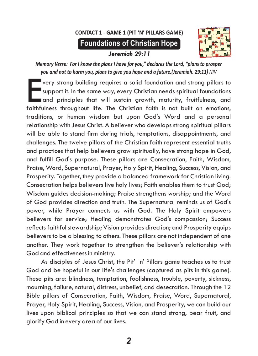 Christian Hope course, page 3 of 12