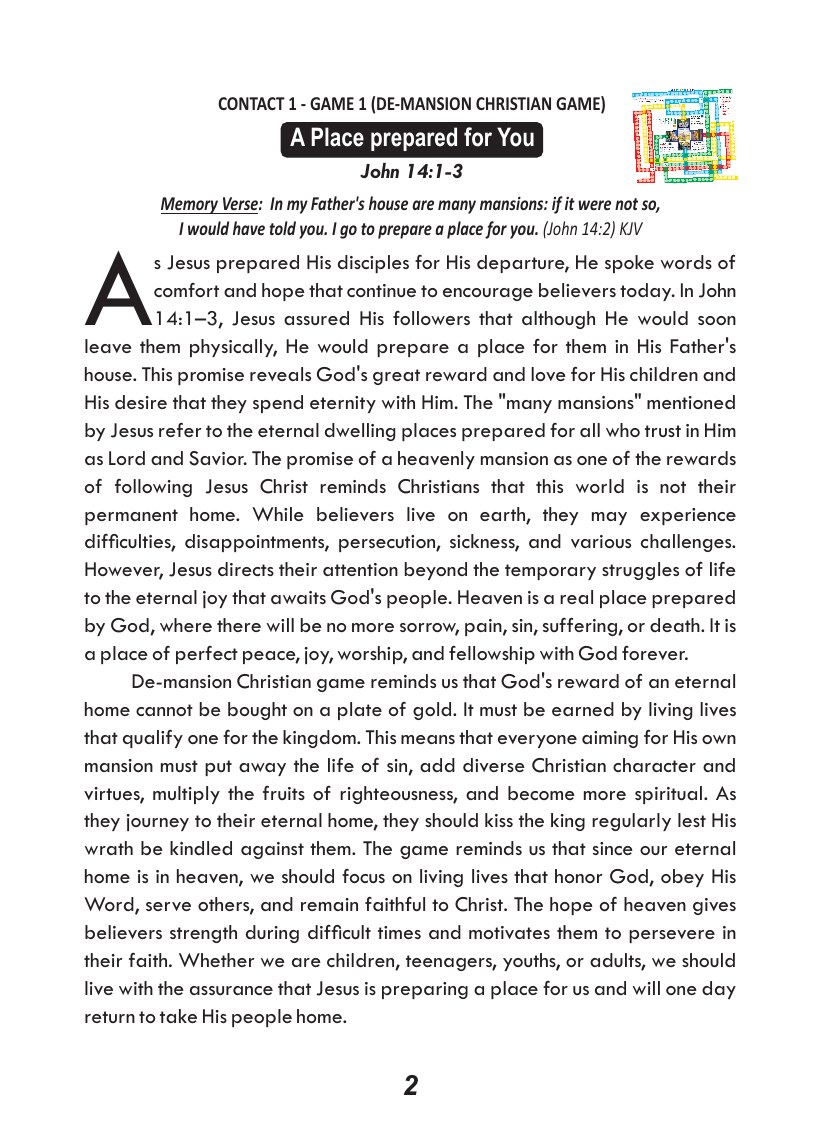 Christian Reward course, page 3 of 8