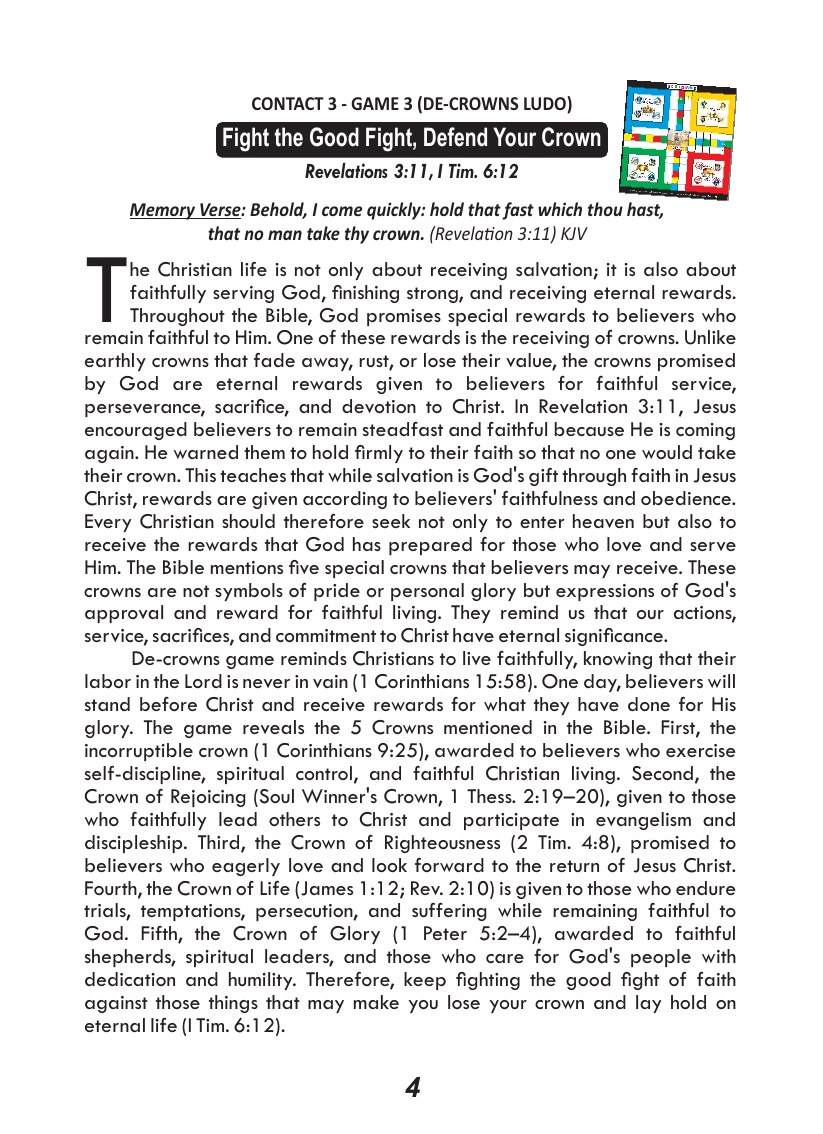 Christian Reward course, page 5 of 8